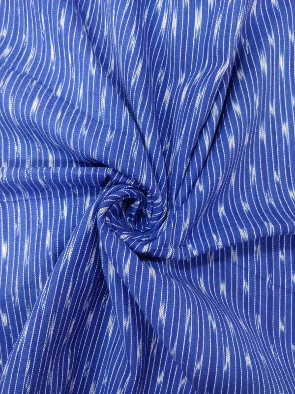 Handloom pochampalli cotton Mens fabric - Royal Blue - Impresa Store