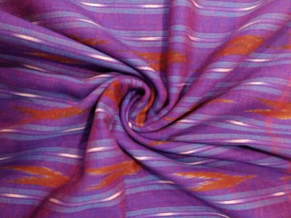Handloom pochampalli cotton Mens fabric - Purple - Impresa Store