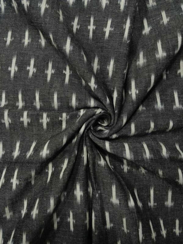 Handloom pochampalli cotton Mens fabric - Grey - Impresa Store