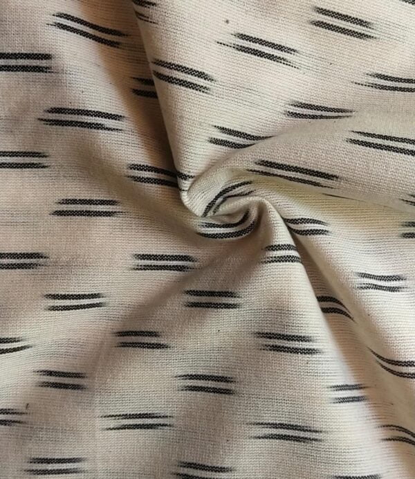 Handloom pochampalli cotton Mens fabric - Cream lines - Impresa Store