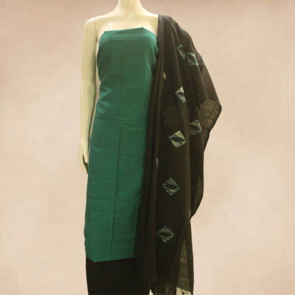 Silk cotton top and silk cotton bottom with Designer dupatta - Impresa Store
