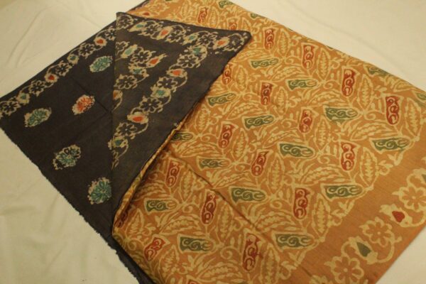 Batik Printed Dupion Saree With Blouse Piece - Impresa Store