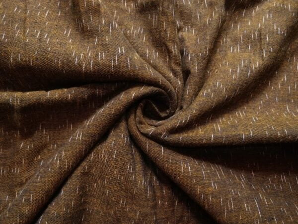 Handloom pochampalli cotton Mens fabric -Brown - Impresa Store