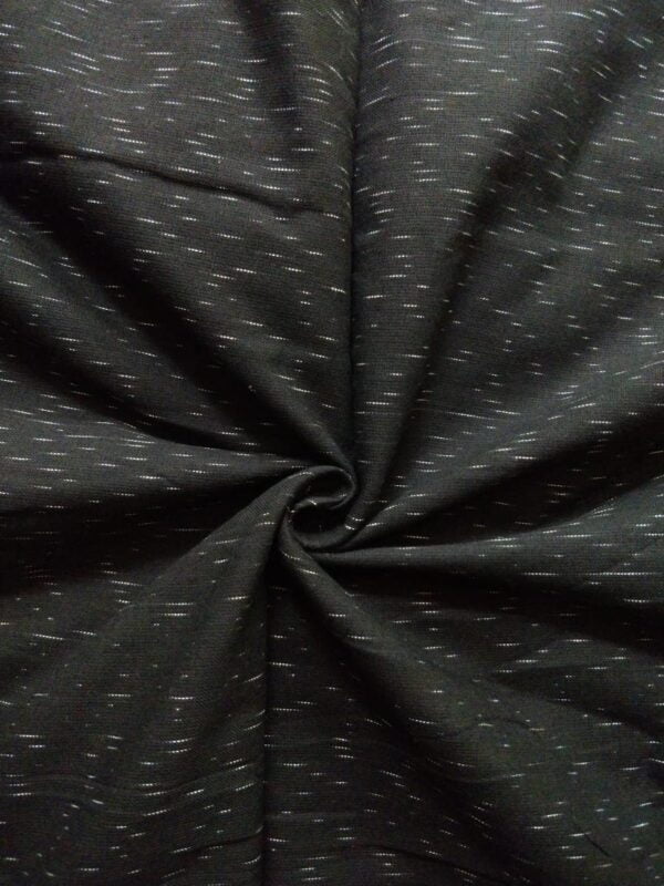 Handloom pochampalli cotton Mens fabric - Black - Impresa Store