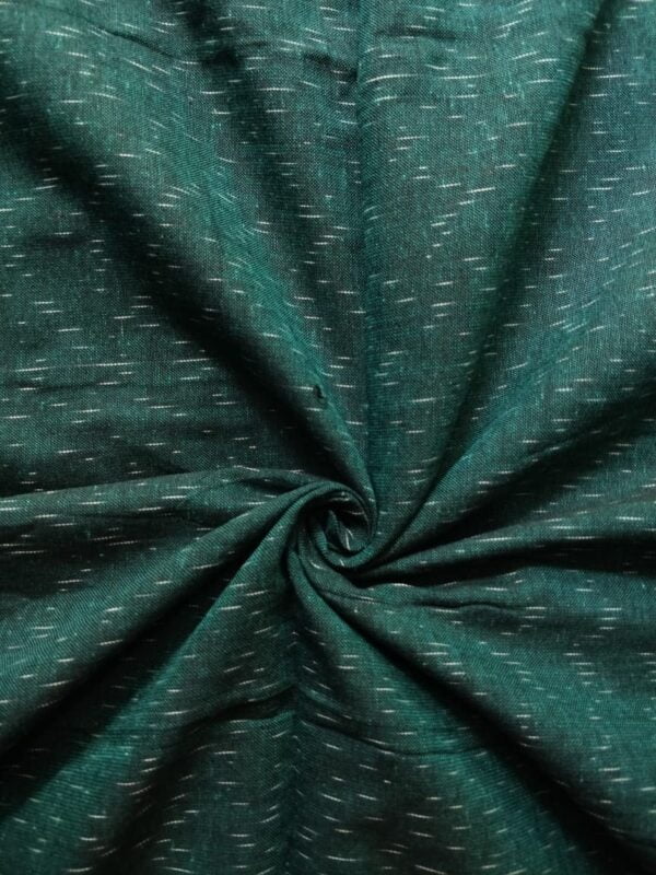 Handloom pochampalli cotton Mens fabric - Dark Green - Impresa Store