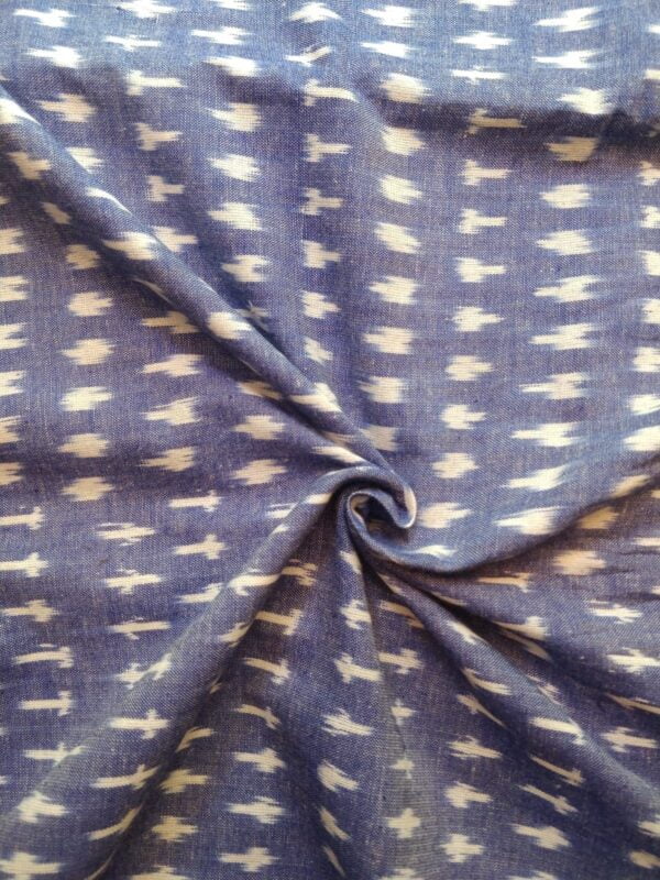 Handloom pochampalli cotton Mens fabric - Sky blue - Impresa Store