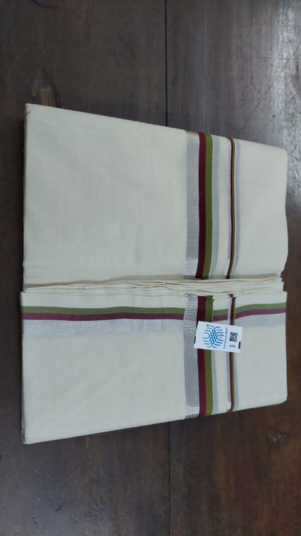 Balaramapuram Handloom Cotton Double Mundu - Impresa Store