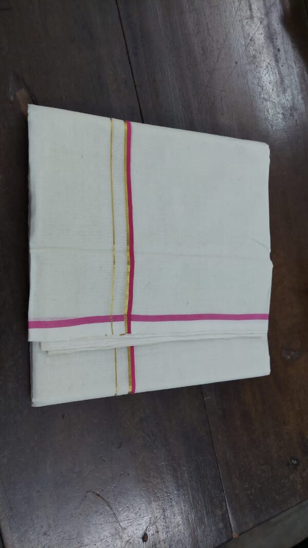 Balaramapuram Handloom Cotton Double Mundu - Impresa Store