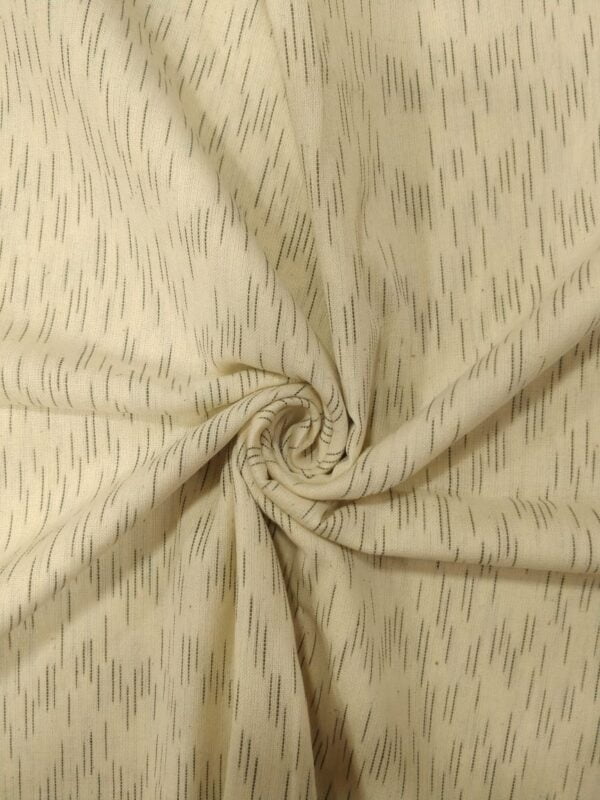 Handloom pochampalli cotton Mens fabric - Cream - Impresa Store