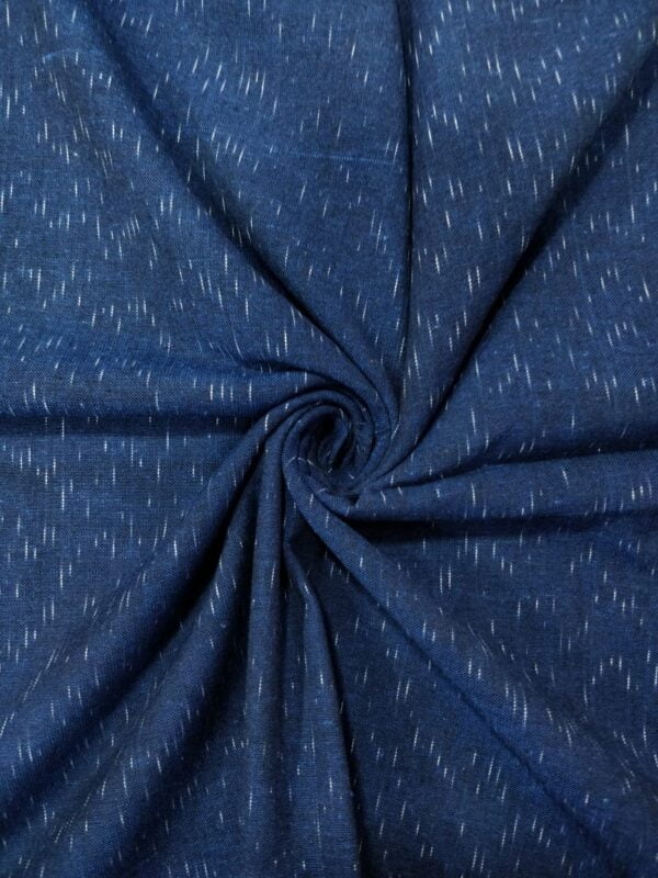 Handloom pochampalli cotton Mens fabric - Navy Blue - Impresa Store