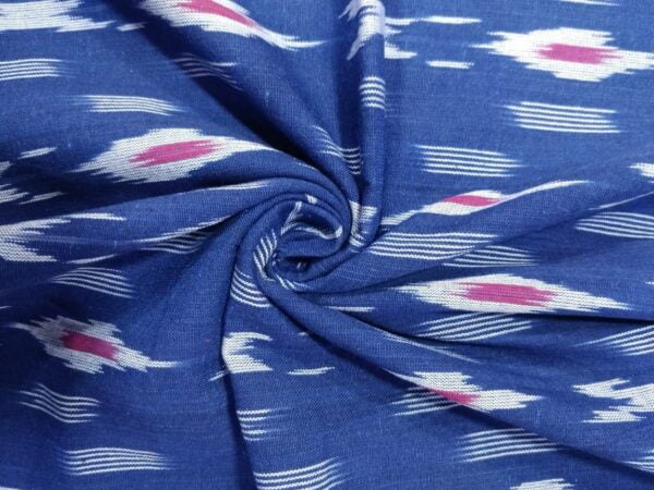 Handloom pochampalli cotton Mens fabric - Blue - Impresa Store