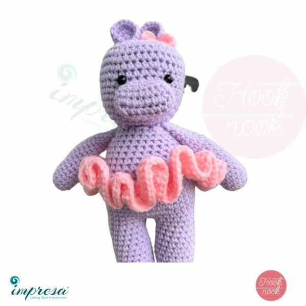 Crochet Amigurumi Hippo Ballerina - Impresa Store