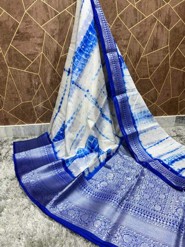 Banarasi Warm Silk Shibori Dye Saree - Impresa Store