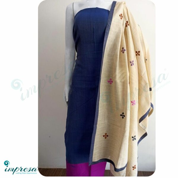 Jacquard Silk Cotton Salwar Suit - Impresa Store