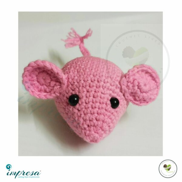 Mouse Pink Amigurumi - Impresa Store