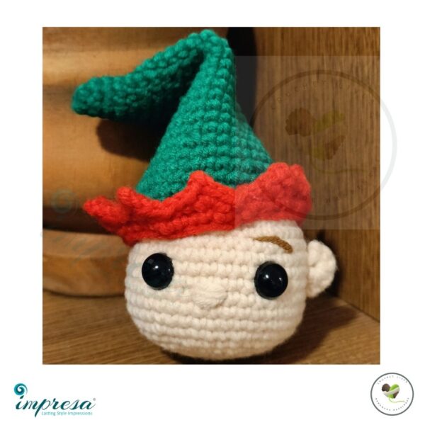 Crochet Elf in Christmas Tree Ornament - Impresa Store