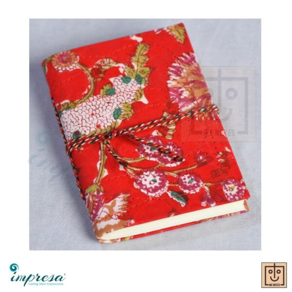 Handmade and Handblock Journal - Red N Red Thread - Impresa Store