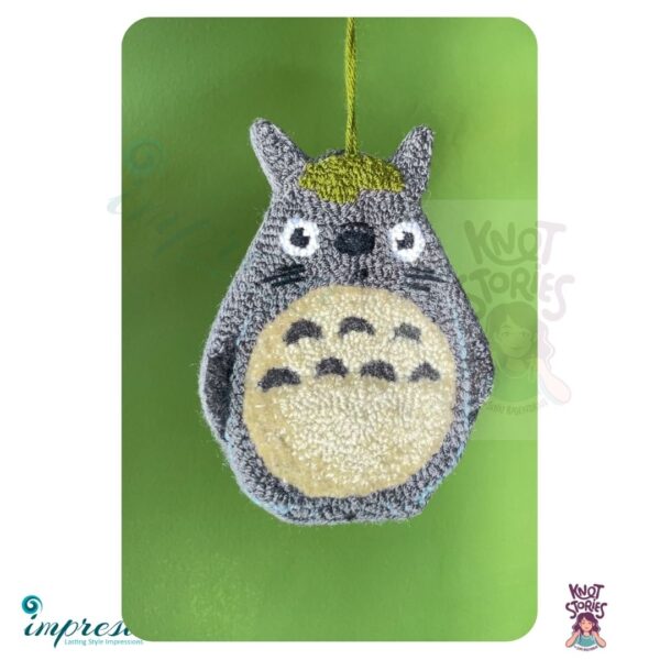 Totoro - Punch Needle Embroidered Wall Hanging - Impresa Store