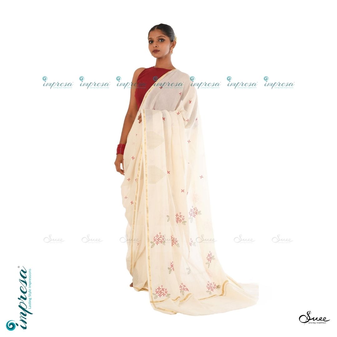 Balaramapuram Saree with Chethi Design